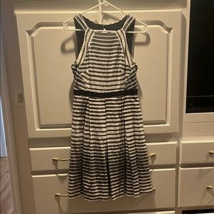 Anthropologie Eva Franco Black and White Striped Dress